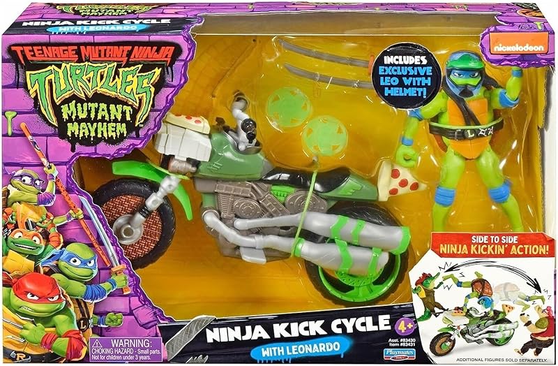 Tortues Ninja, Véhicule + Figurine 12 cm, mode combat, Aléatoire, 4+, TU803 — photo 4 sur 8