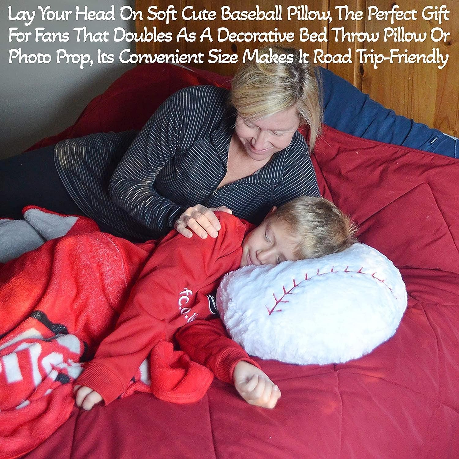 Baseball Pillow Plush Boys: Soft Stuffed Throw Toys Gifts Stuff Softball Sports Room Decor 8-12 Year Old