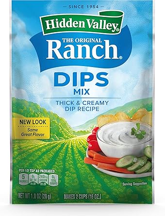 Amazon Com Hidden Valley Original Ranch Dips Mix Gluten Free 1 Packet Package May Vary Grocery Gourmet Food