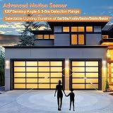CELAVY Outdoor Wall Light with Motion Sensor IP65 GU10 LED 2 Pack White view 3