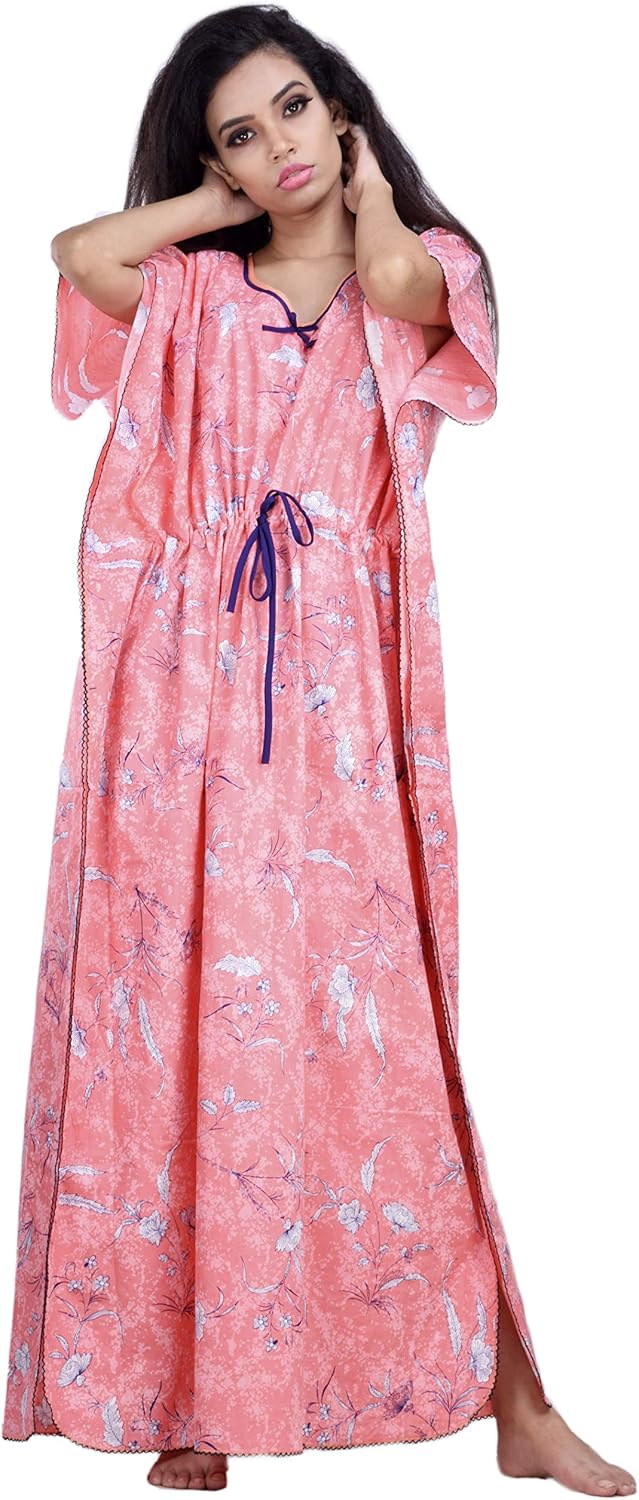 Buy CLYMAA Women Long Cotton XXXL Size Kaftan/Kaftan Nighty/Cotton
