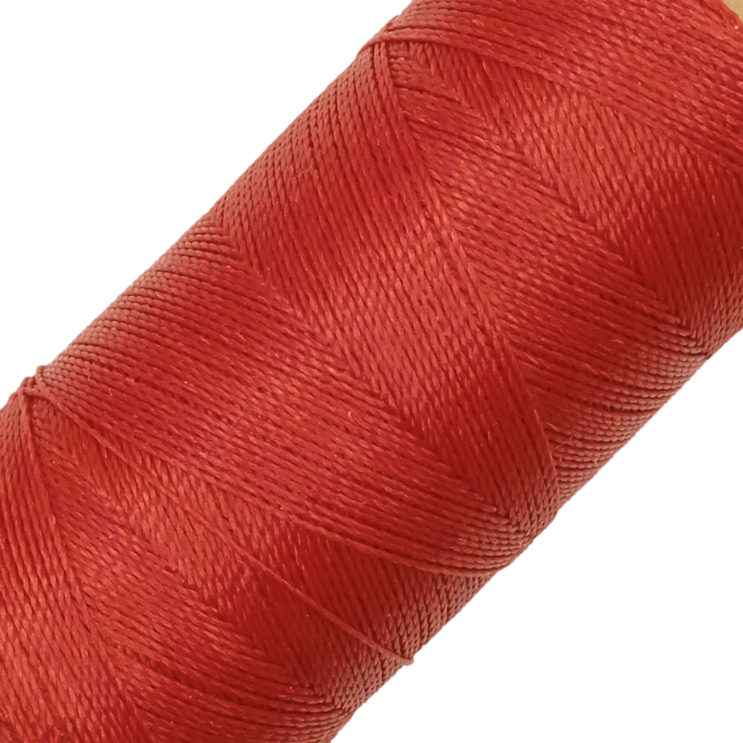 LINHASITA YARN Waxed Thread 100gr/360m 0.5mm Polyester Macrame, Red — image 1