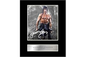 iconic pics Sylvester Stallone Signed Mounted Photo Display Rambo
