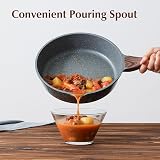 SENSARTE Nonstick Skillet Deep Fry Pan 26 cm 4 Litre with Lid Induction view 4