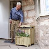 Zest Parcel Store with Planter Outdoor Parcel Box 0.5m W x 0.57m D x 0.69m H view 4