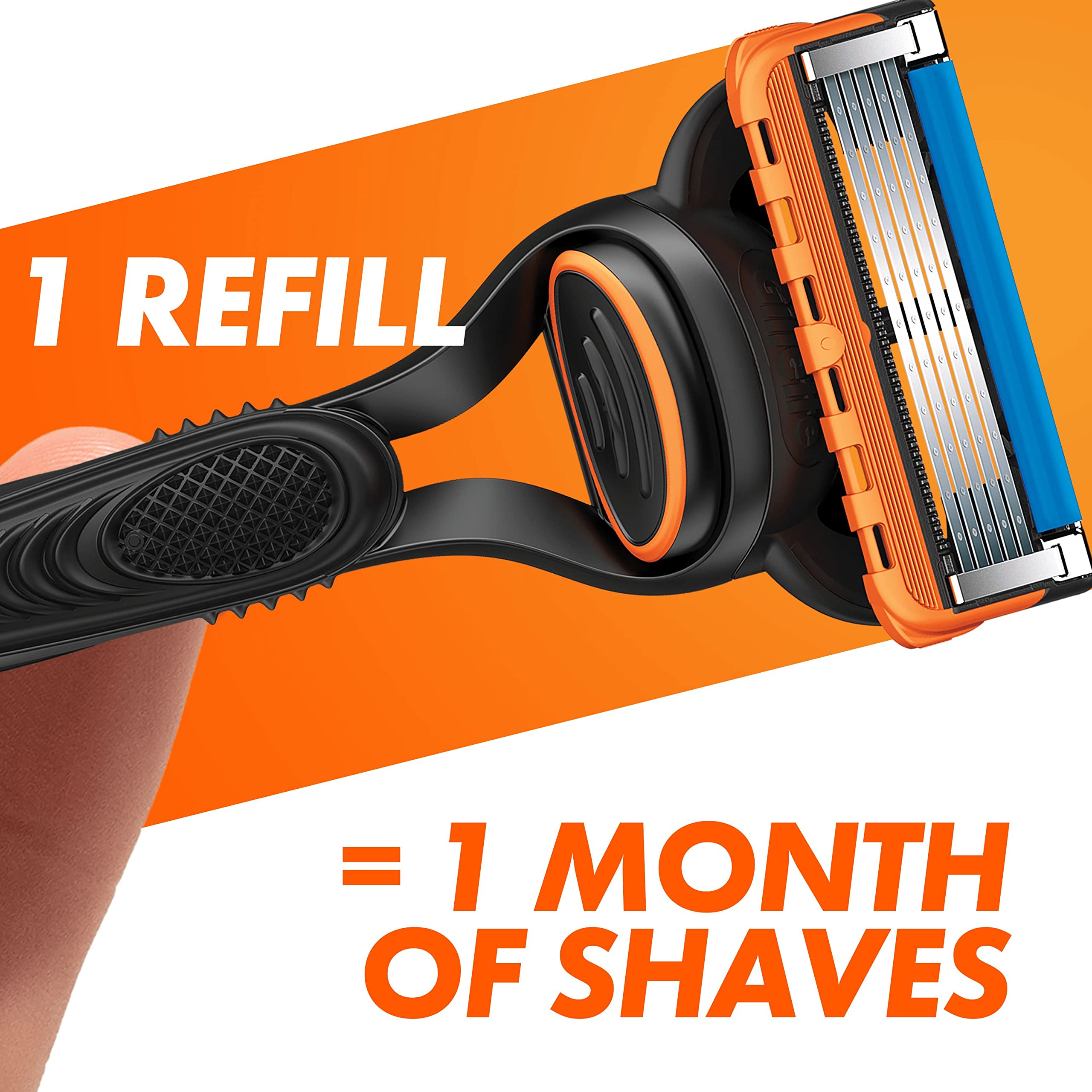 Gillette Fusion5 Razor Blades Men, Gillette Razors For Men, Pack of 16 Razor Blade Refills with Precision Trimmer, 5 Anti-Friction Blades, Mens Razors For Shaving, Gillette Fusion 5 Blades