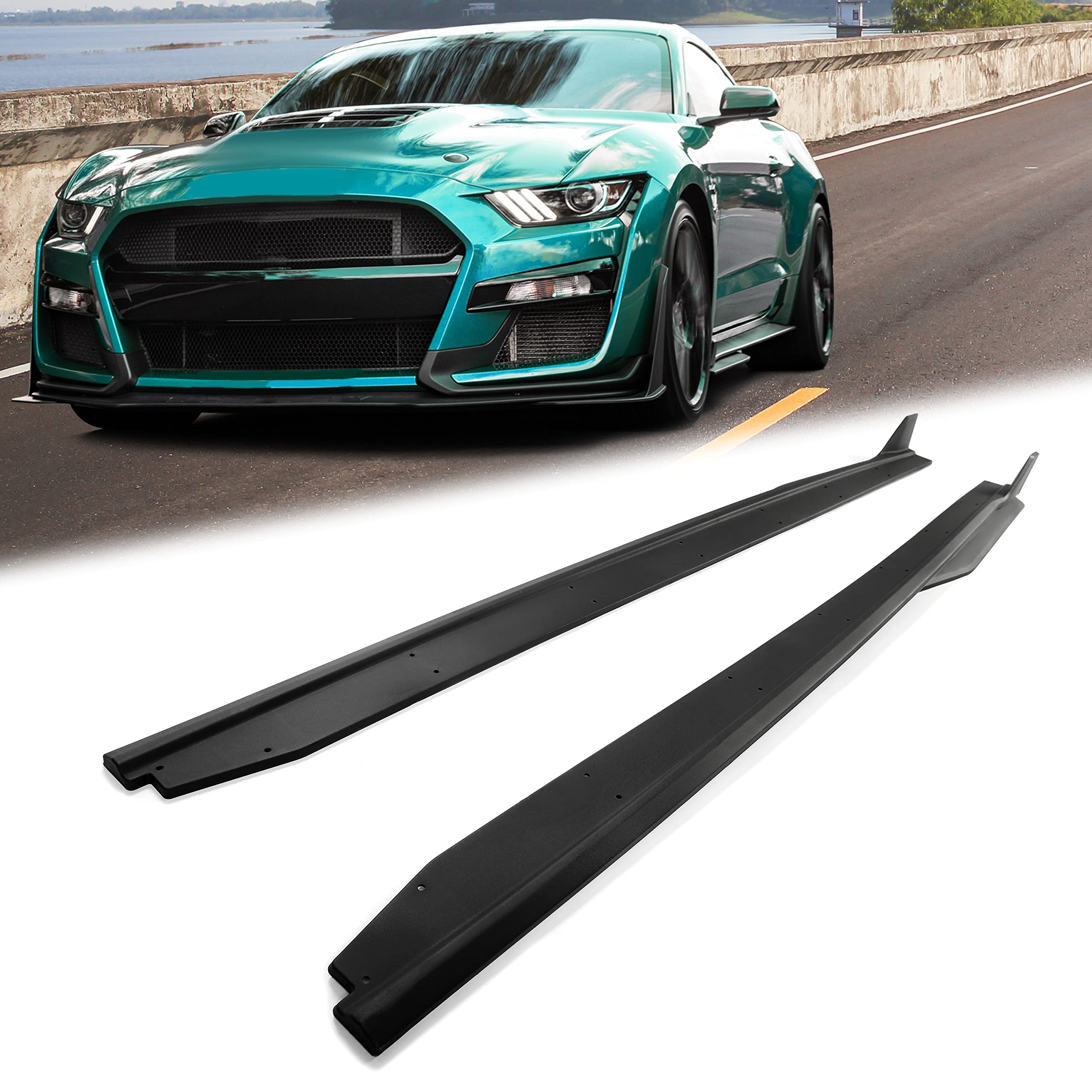 Kojem Side Skirts Body Kit for 2015-2023 Ford Mustang | Rocker Panels & Winglets