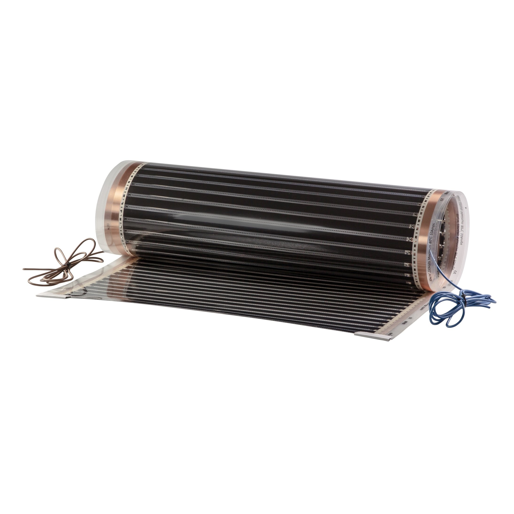 MATEC FGP-80/0, 5 x 10.0 m x Underfloor Heating Electric Infrared Heating Film, 400 W, 230 V, Black