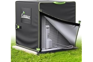 UIRWAY 500D Winter Air Conditioner Covers for Outside Units, [2025 Upgraded Heavy Duty Fabric] Central Air Unit Cover, Outdoo