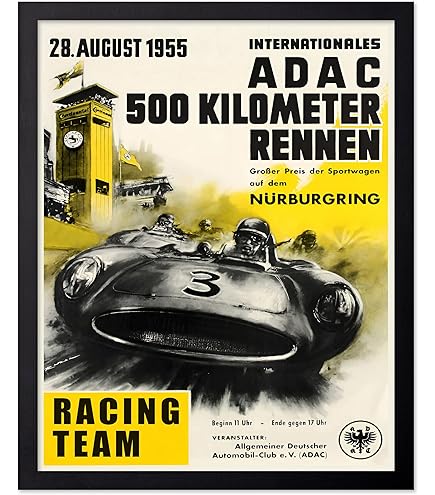 Affiche 39ème Grand Prix De Monaco - Poster Rétro F1, Plusieurs Tailles, Reproduction Sous Licence
