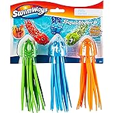 SwimWays SquiDivers Kids Pool Diving Toys, 3 Pack, Bath Toys & Pool Party Supplies for Kids Ages 5 and Up