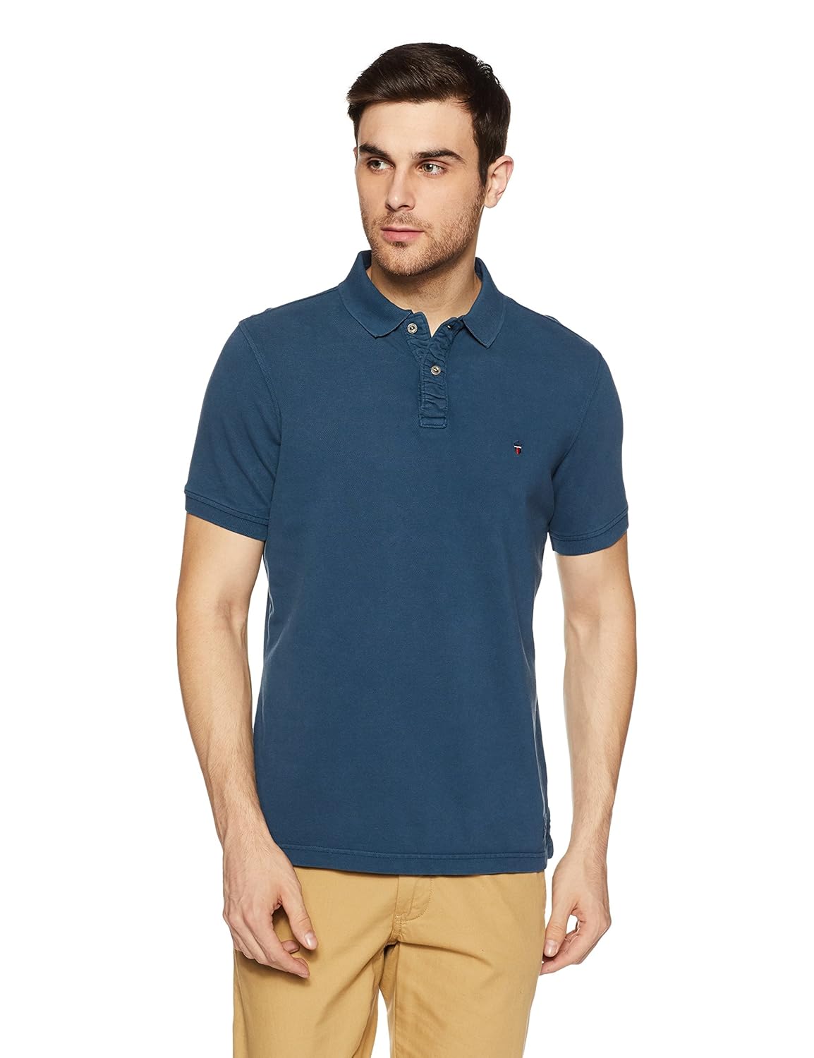 lp jeans by louis philippe men's solid slim fit polo