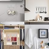 Relazoom 12 Pack Self Adhesive Hooks Heavy Duty 15kg Transparent No Drill view 5