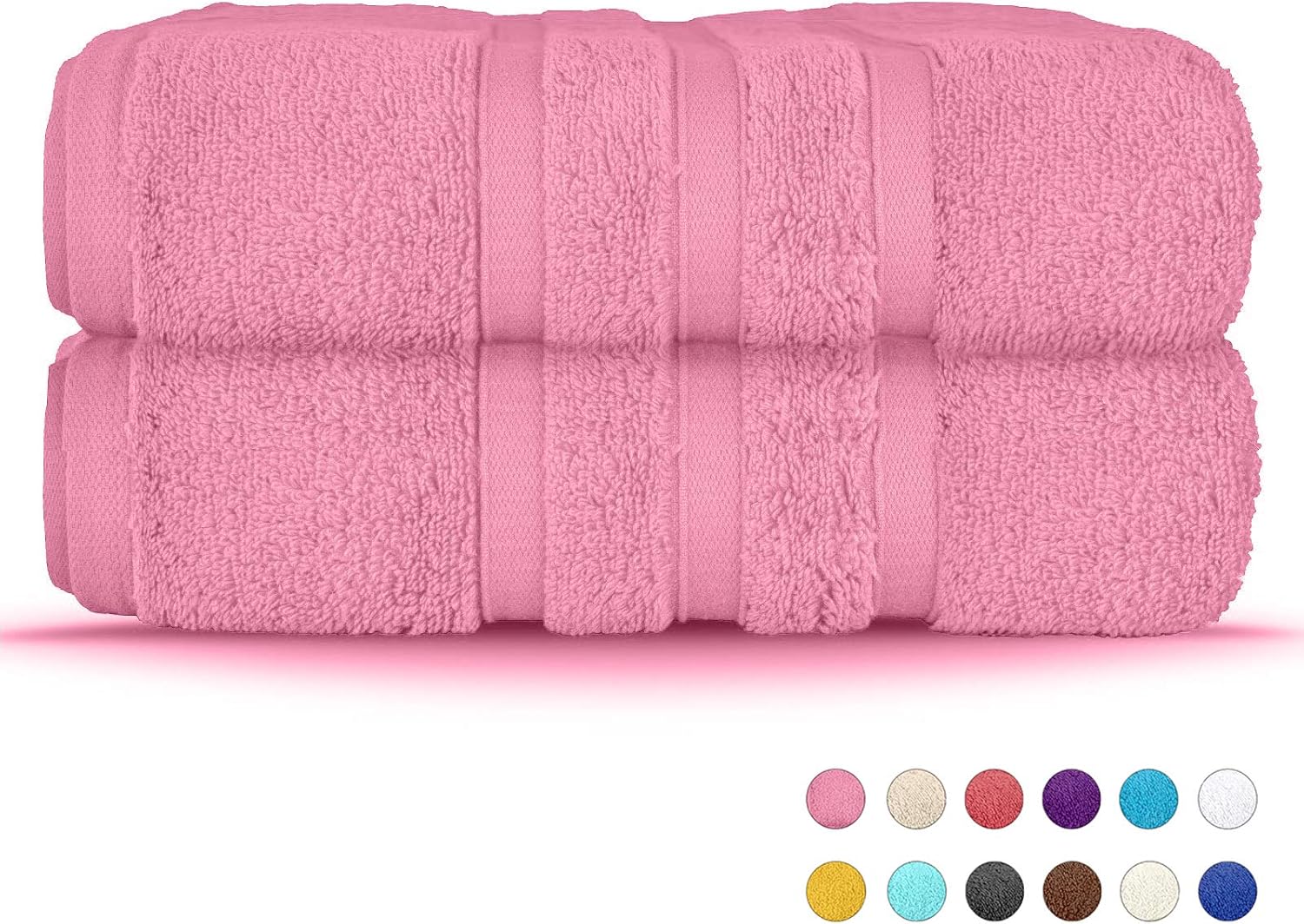 FAIRWAYUK Egyptian Cotton Bath Sheets Large 2 Pack Towel Bale Set for