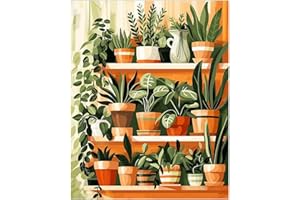 Paint by Numbers Adult Kit - Adult Paint by Numbers, Easy Paint by Number Plant Perfect for Gift Home Wall Decor 16x20 inch