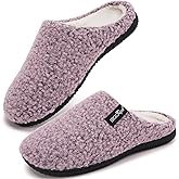 ERGOfoot Arch Support Orthopedic Slippers for Plantar Fasciitis, Sherpa Fleece Clog Style -Machine Washable Non-Slip Indoor Outdoor House Slippers for Women& Men