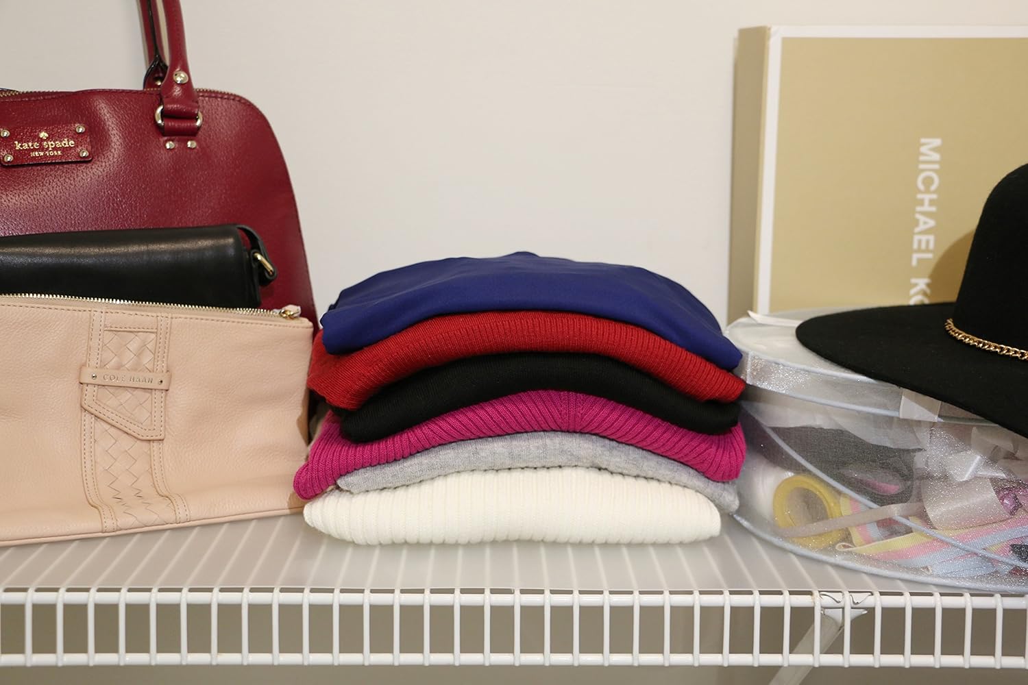 & Drawer Organization Closet Shelf Liner 4 Pack 12x48 Clear