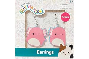 LUV HER Squishmallows Earrings Gift Sets - Hypoallergenic Nickel-Free - Ideal Gifts for Girls' Parties, Costumes Ages 8+