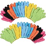 Duufin 28 Pcs Exfoliating Gloves Shower Glove