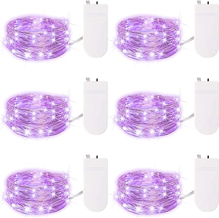 Amazon Com 6 Pack Fairy Lights 7 Ft 20 Led Firefly Lights Battery