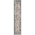 Ruggable Washable 2x12 Runner Rug, Kamran Royal Blue, Premium Rugs for Hallway, Kitchen, Entryway, Living Room, Bedroom, Office with Gripper Non Slip Pad