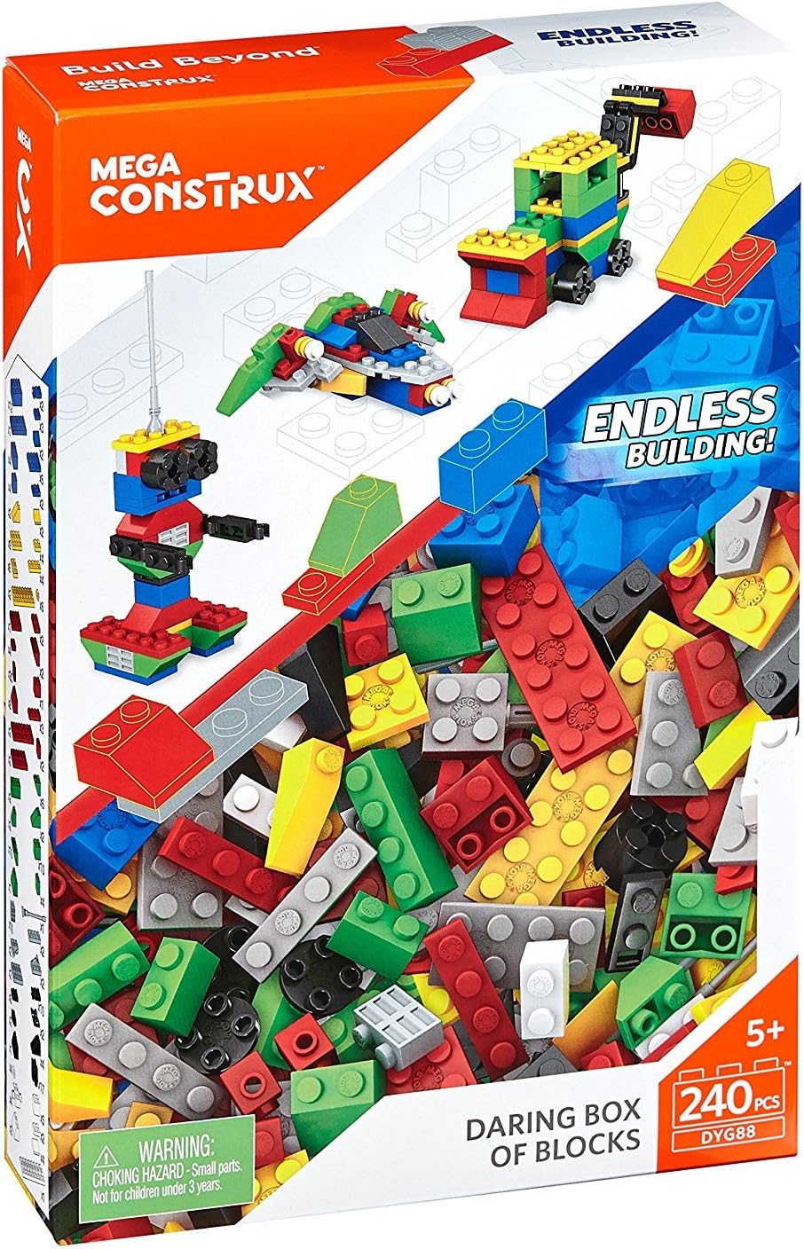mega construx vibrant box of blocks