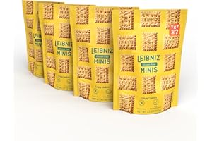 NEW Bahlsen Leibniz Gluten Free Minis - Crispy, Bite-sized, Non-GMO, Gluten Free Cookies | Same buttery biscuit taste as our Original Leibniz Butter Biscuits (3.5 ounce bags, Pack of 4)