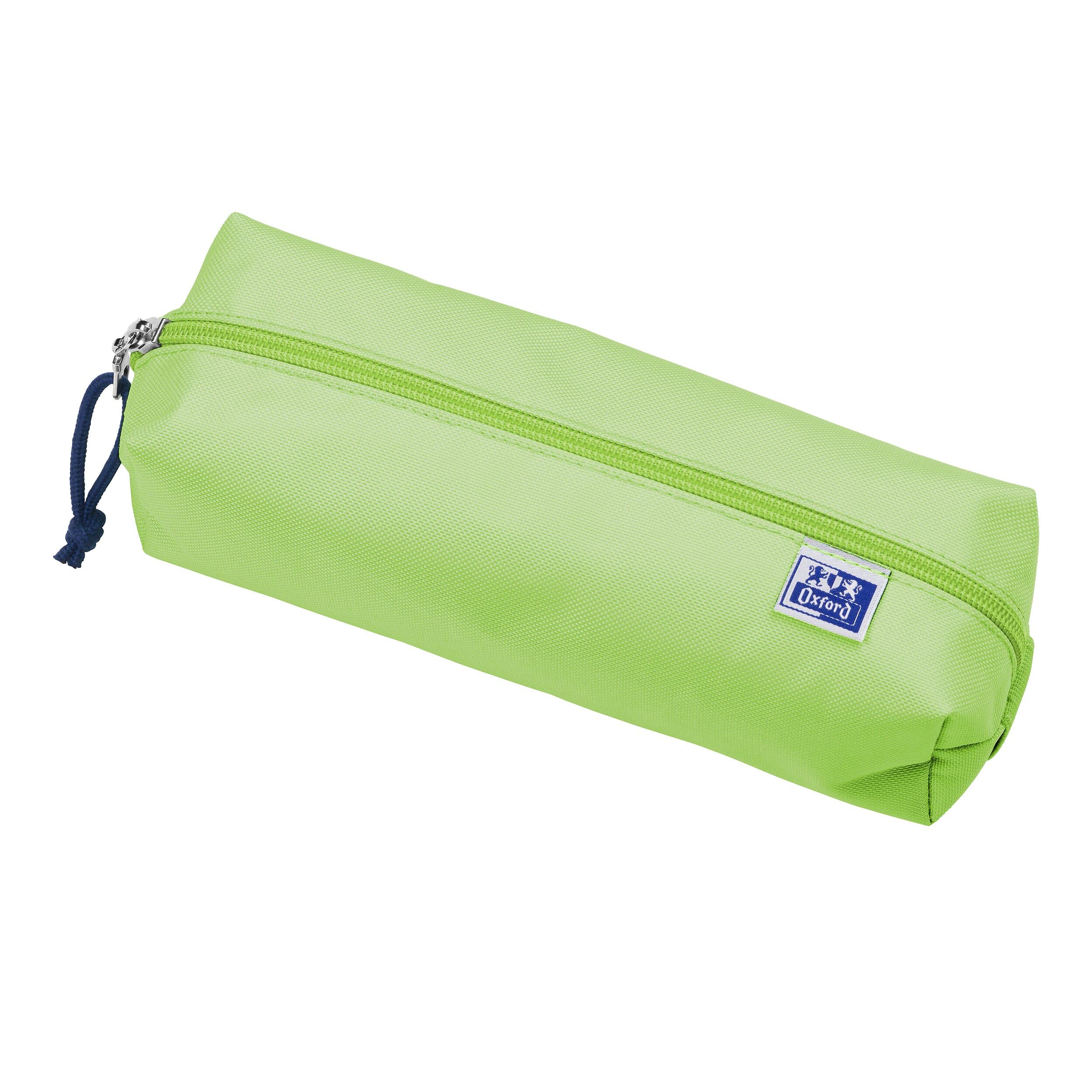 Oxford Girls Boys Rectangle Pencil Case Large Durable Light Green