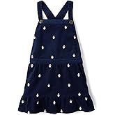 Gymboree,and Toddler Embroidered Sleeveless Skirtall Jumpers,Navy Snowman,18-24 Months