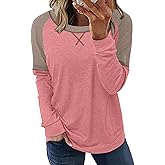 Angerella Women's Casual Loose Fit Pocket Shirts Printed Tops