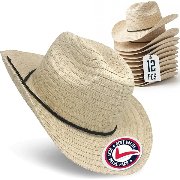 Amazon.com: Zhanmai Cowboy Hat and Bandana Set - 18 Set  display picture 1