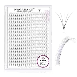 NAGARAKU Premade Fans Eyelash Extensions 320 Fans