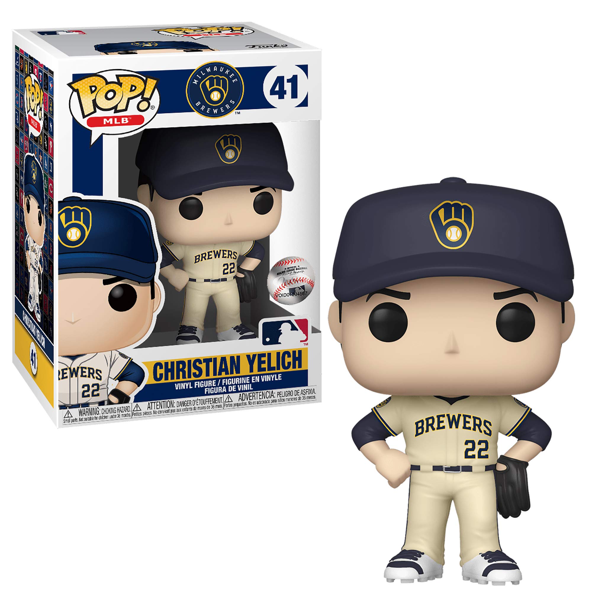 Funko POP! MLB: Brewers-Christian Yelich - Collectable Vinyl Figure - Gift Idea - Official Merchandise - Toys for Kids & Adults - Sports Fans - Model Figure for Collectors and Display