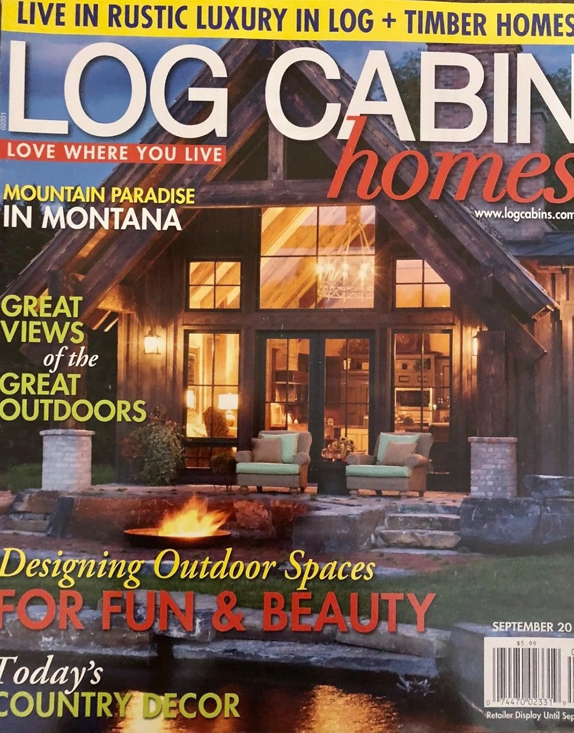 Amazon Com Log Cabin Homes Magazine September 2014
