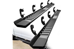 YITAMOTOR 6 Inches Running Boards Compatible with 2019-2026 Chevy Silverado/GMC Sierra 1500 Crew Cab, 2020-2026 2500HD 3500HD Crew Cab Side Steps Textured Black Nerf Bars(Excl. 2019 1500 LD)