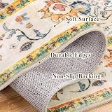 SHACOS 60x240 cm Hallway Runner Non Slip Floral Vintage Washable view 2