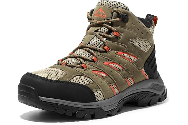 NORTIV 8 Women's Waterproof Hiking Boots Outdoor Trekking Mid Backpacking Mountaineering lightweight boots