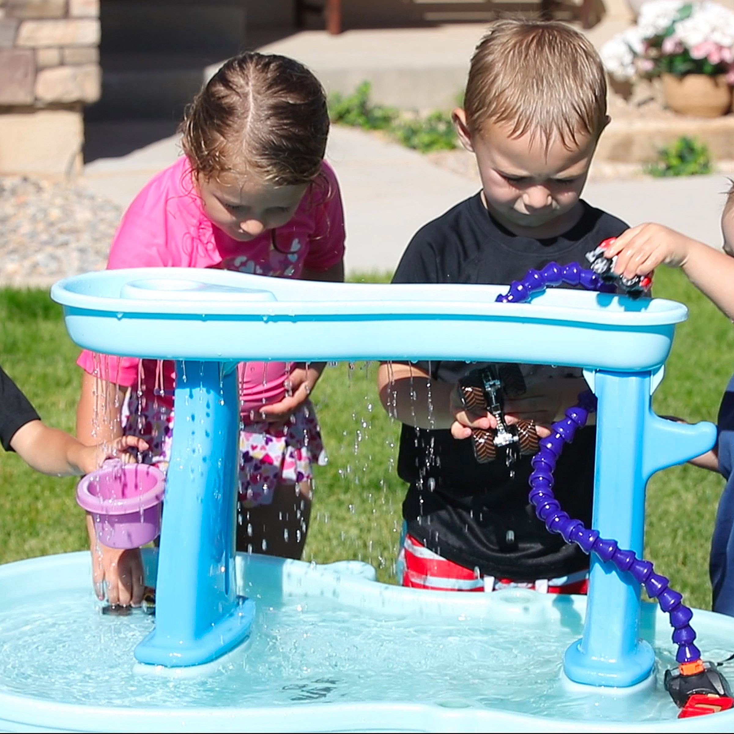 Stone Owl Outdoors Splash Unlimited 2.0: Water Table Pump for Toddlers - Non-Stop Fun, Easy to Setup - Water Pump for Water Table - Summer Outdoor Water Game Toys for Kids