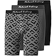 Natural Feelings Mens Underwear Modal Boxer Briefs 9 Inch Long Leg Boxer Briefs for Men Pack