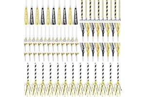 Lenwen 200 Pcs New Years Eve Noisemakers Favor 2026 Happy New Year Gold Silver Blower Horns Whistles Party for Birthday Celebration Sporting Events(Metallic Colors)