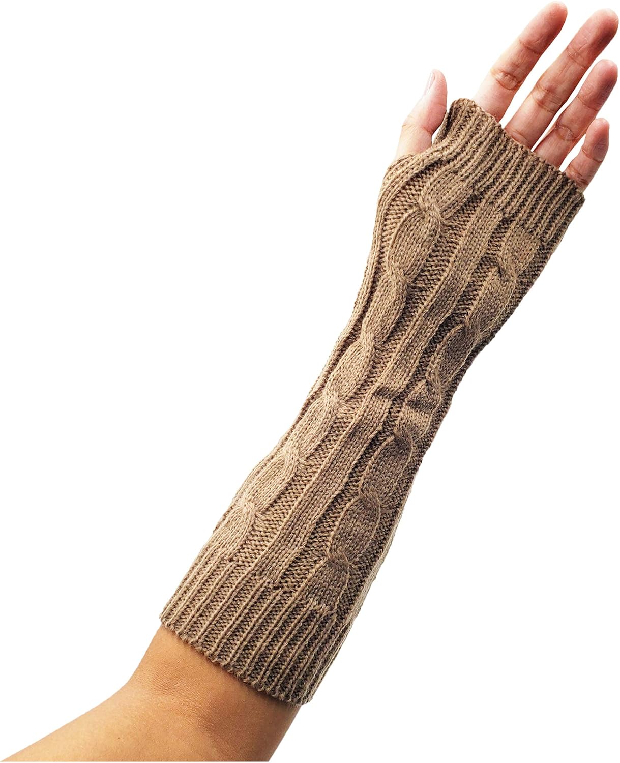 Arm Warmers, 6 Pairs for Women, Cable Knit Warm Winter Sleeve Fingerless Gloves, Premium (Assorted A) at  Women’s Clothing store
