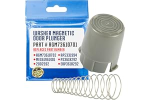 Whole Parts Washer Magnetic Door Plunger w/Stronger Magnet ?#AGM73610701 - Compatible w/Some LG & Kenmore Washing Machines - Door Magnetic Holder Catch Part - Non-OEM Parts & Accessory - 2 Yr Warranty