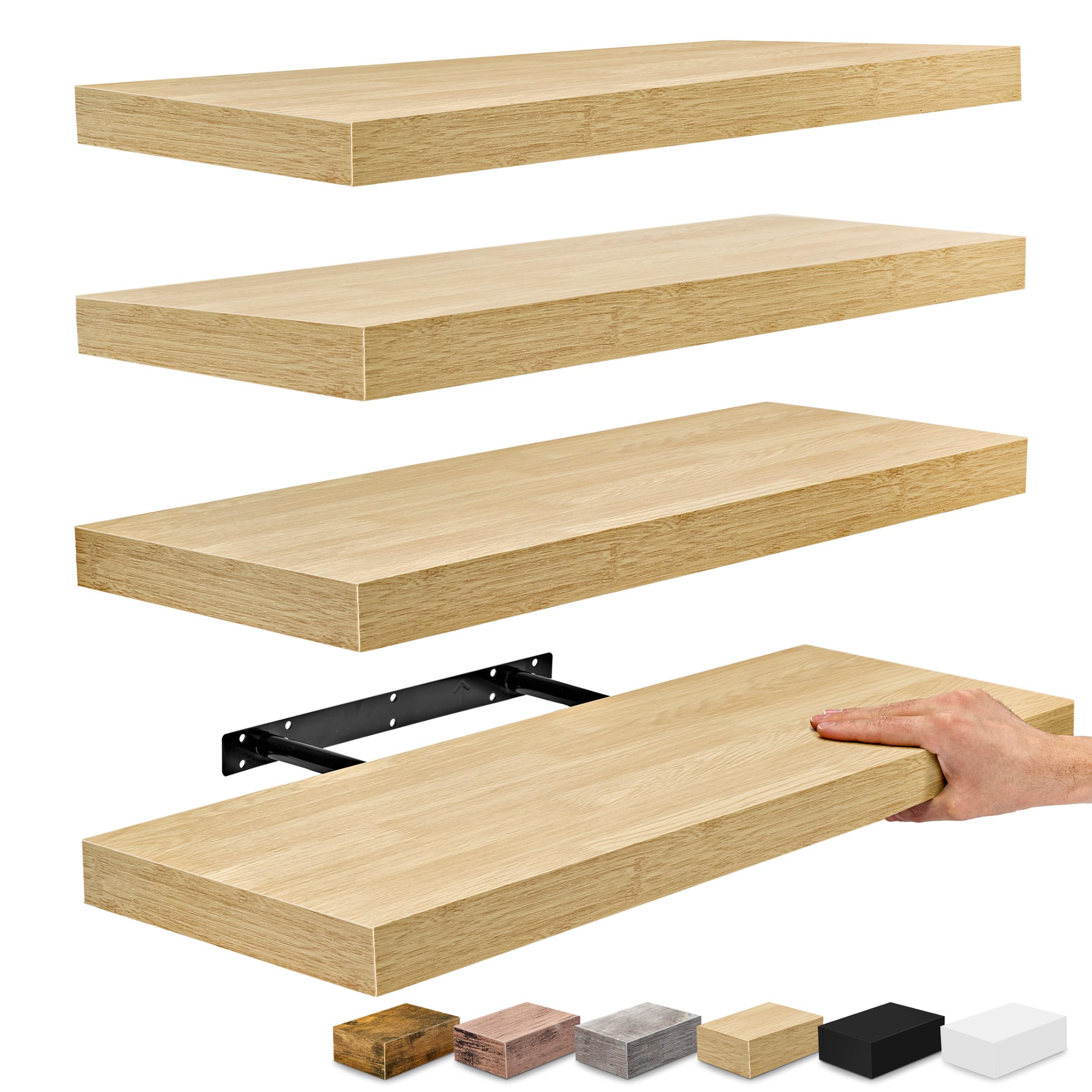 Sorbus Floating Shelves, Wall Shelves for Bedroom, Kitchen, Living Room ...