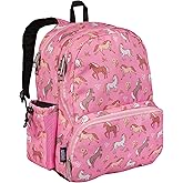 Wildkin 17-inch Kids Backpack – Durable, Lightweight School Bag for Boys & Girls - Wild Horses