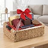 woodluv Storage Baskets Weaved Seagrass with Wooden Handles 27.5x20x8 cm view 6