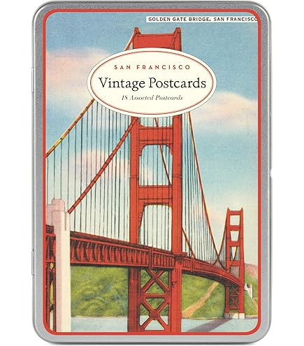 Amazon.com: Cavallini San Francisco Carte Postale, 18 Postcards