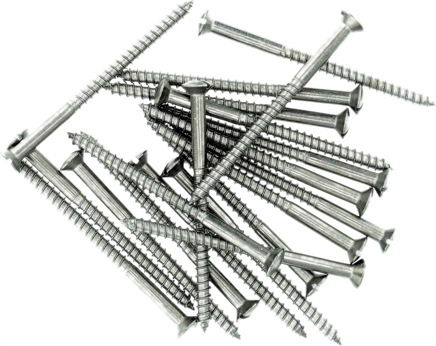 No.12 x 1.18 (5.5mm x 30mm) Slot Raised Countersunk Wood Screw - Stainless Steel (A2) (Pack of 20), 5.5x30 - A2 (20) - Image 4