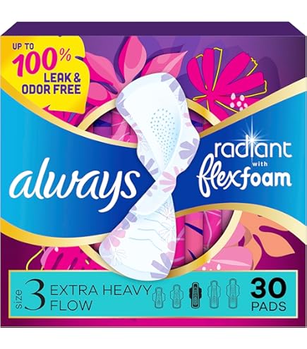 Amazon.com: Always Infinity FlexFoam Pads for Women, Size 4