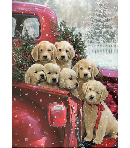 1000-Piece Jigsaw Puzzle - Golden Retriever 'God Once Said' Art, Wooden Puzzles For Adults & Kids - View #10