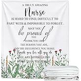 Boyiee Valentines Nurse Blanket for Women Soft Throw Blanket Microfiber Polyester Flannel Nurse Appreciation Gifts for Nurses Medical Assistant Week Rn Practitioner Gift